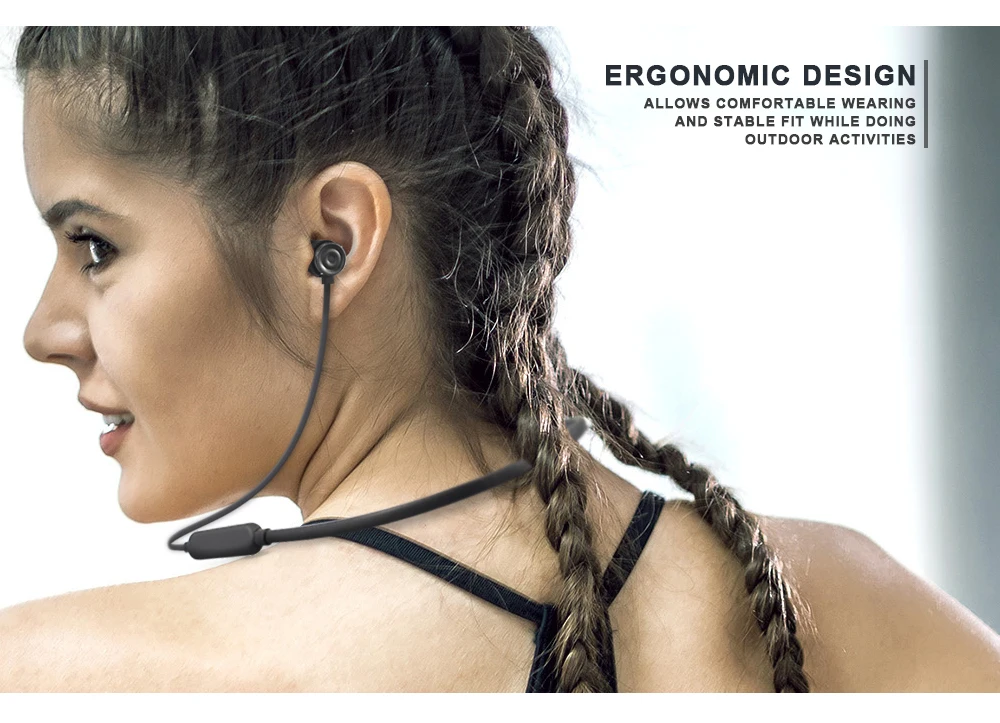 Waterproof Noise Cancelling headphone& earphones 2018 new V4.1 bluetooth Sweatproof headset RD08 - ANKUX.COM