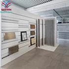 Hot Sale Floor Mosaic Tile Sample Step Metal Wood Stone Display Rack Stand