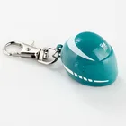 Custom Logo Printed Promotional 3D Blue Metal Helmet Shape Keychain