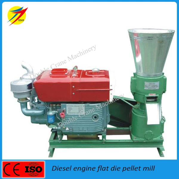 diesel engine flat die pellet mill