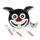 5 pcs 100% melamine custom cartoon kids dinnerware set,BPA free ,custom cartoon design