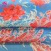Latest Voile Fabrics Chiffon Wholesale Abstract Floral Printed African Fabrics Silk Chiffon for Kaftan Dress