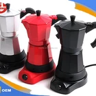 6cups All Aluminum Electric Italian espresso moka coffee maker coffee pot JT03(229)