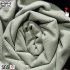 Yarn dyed bonded design french grey plaid fabric