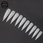 Nail art manicure French Half-covered Cusp Artificial Fingernails Fake Acrylic Nail Tips