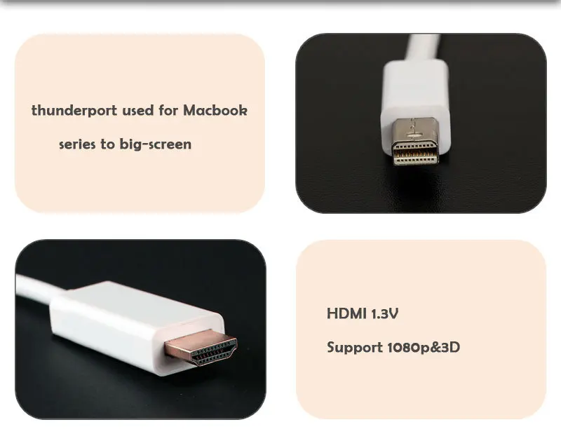 2m 2160p Mini DP to HDMI adapter cable - ANKUX.COM