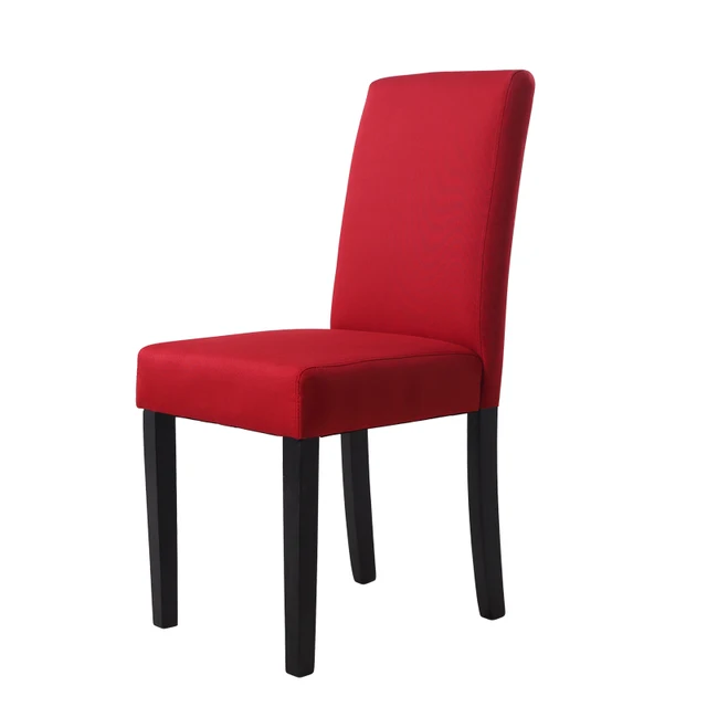 Color customizable modern living room wood design fabric dining chair