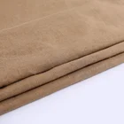 Brown khaki color brocade plain style dubai softened 100% linen suit fabric for clothing