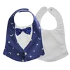 wholesale cotton bow tie children bibs pocket baby towel waterproof baby bibs