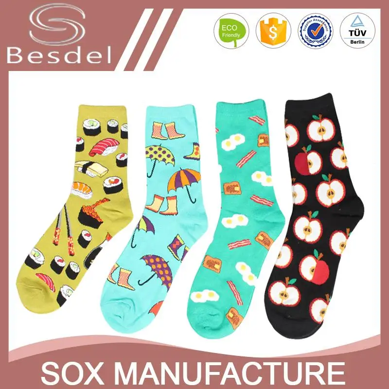 fun design trendy mens cotton socks