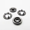 9.5mm Metal Five Prong Ring Snap Fasteners Press Studs Poppers