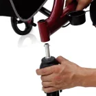 4 wheel Medical aluminum rollator walker with seat