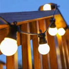 Factory Directly Sale RGB Bulb connectable party led waterproof bulb outdoor string lights festoon lighting