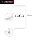 Flagolden free samples company custom logo 110g polyester 3x5 high quality event flags for promotion