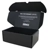 Customized Made black Small Corrugated Paper shipping boxes custom logo/foldable custom shipping boxes