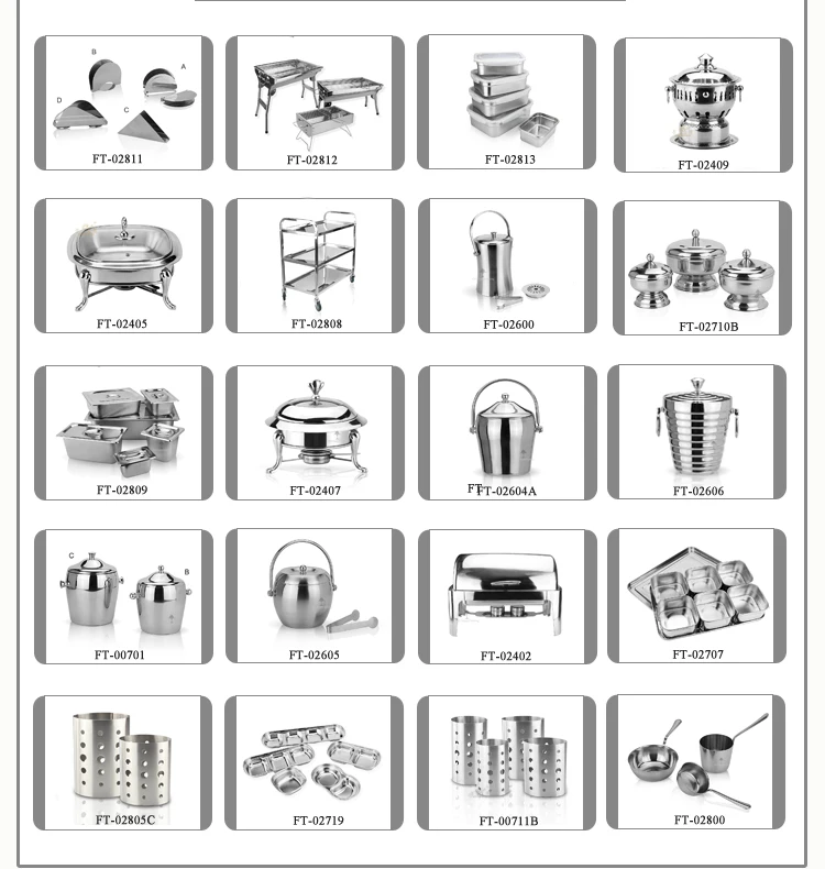 Factory price high quality stainless steel round chafing dishes food warmer with window