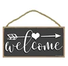 5 x 10 inch Home Decor Hanging Wood Welcome Home Sign