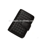 Leather Women's Wallet Mini Women's Braided Genuine Leather Wallet