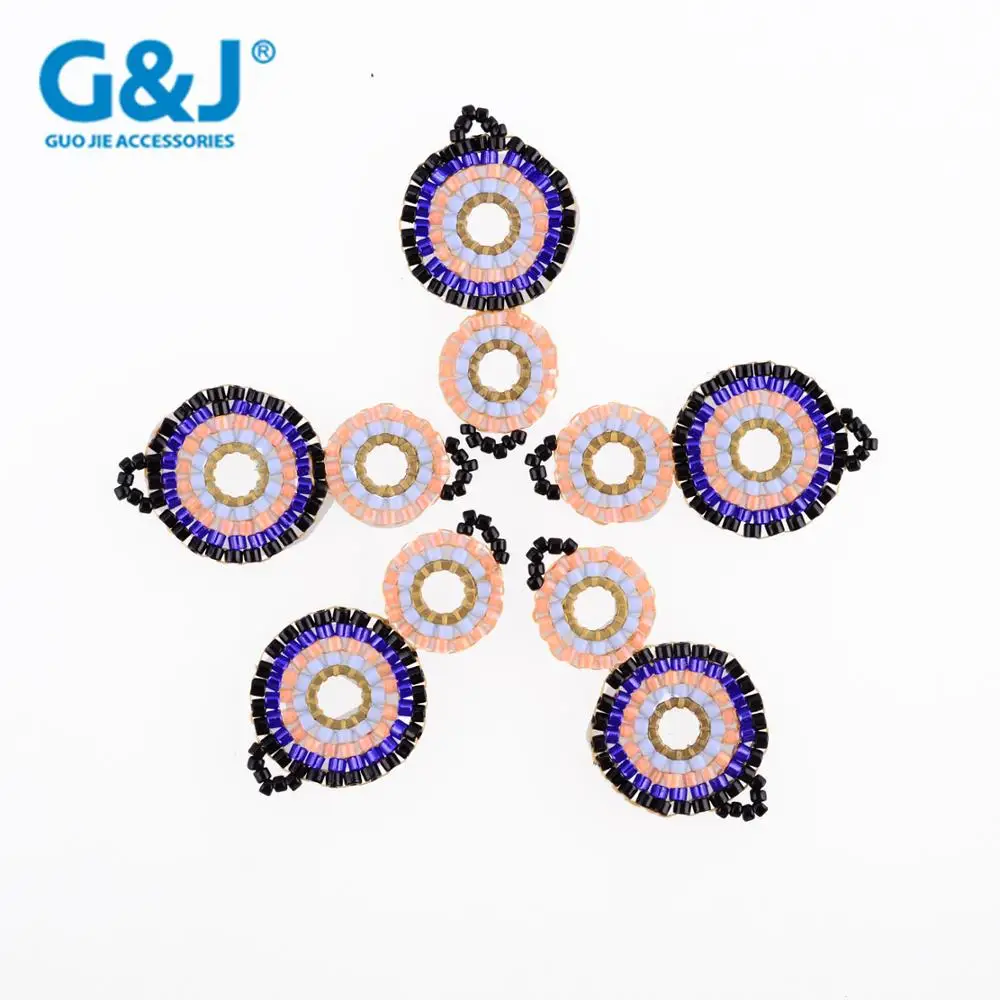 guojie brand wholesale holiday decorative crystal DIY glass beads decoration accessories pendant