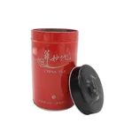 Round Medicine Tin Box tall tin can tea packaging metal box