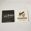 custom recyclable white absorbent beer cup mat board coaster