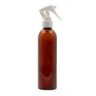 Boston Round 250ml Pet Plastic Amber Hair Oil Spray Bottle For Personal Care
