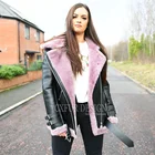 CX-G-A-37D Genuine Lamb Fur Sheep Real Leather Fashion Winter Jacket Women