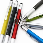 Pen Metal Ball Metal Ball Pen 6 In 1 Stylus Tool Pen Oem Multifunction Metal Touch Ball Pen