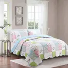 Professional supplier make 3 piece pleated comforter sets includes bed sheet set with double sided organic cotton bedding