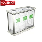 Airpot Quality Plastic Bag Holder Waste Bins, Tempered Glass Waste Bin