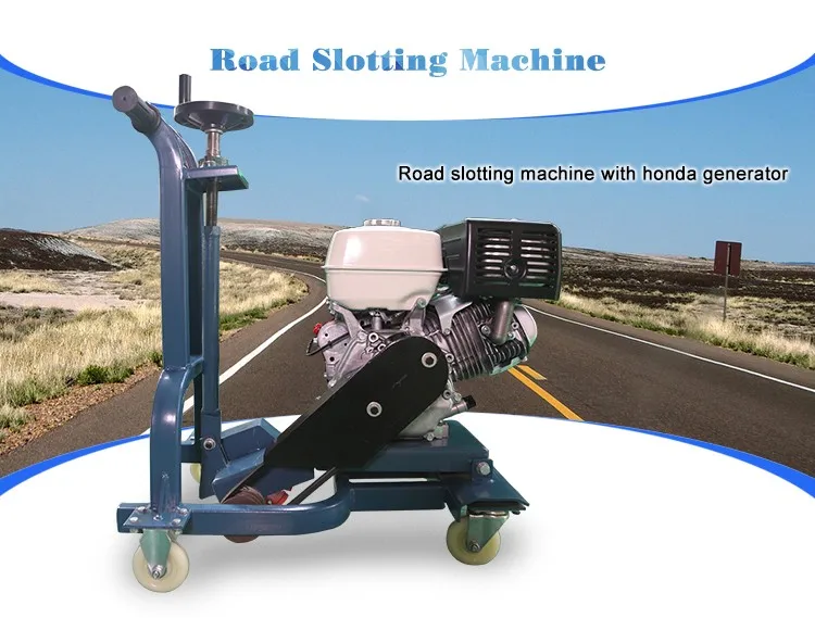 Micro concrete cutting machine adjustable asphalt road grooving machine