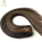 HARMONY 100% indian remy human hair 2-color sew in machine weft hair extensions