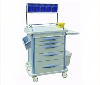 hospital emergency crash trolley
