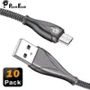 PunnkFunnk 1M USB To Micro USB Cable For Android Cell Phone Fast Charging Data Sync Charger Cord Nylon Strong Wire