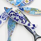 wholesale fish shape ceramic fridge magnet