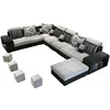 Modern simple design Large Size U-shaped fabric couch living room sofa set 7 seater corner Sofas