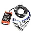 Wholesaler professional 4/6/8CH male xlr to XLR stage box with audio snake cable