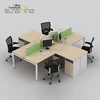 Modern 60 mm Thickness Modular Partition Office Furniture Counter Workstation