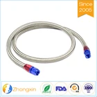 Flexible whorl Harley motorbike SS304 braided PTFE brake hose assembly