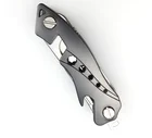 Portable multifunctional metal comb sets gift metal folding hair comb beard combs with bottle opener