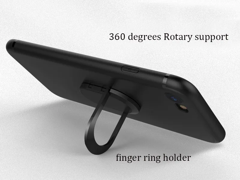 iPhone 7 case ring holder black