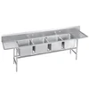 USA Market 4 Compartment Stainless Steel Large Bar Kitchen Sink
