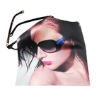 Custom Full Color Printed Professional Microfiber Cleaning Cloth For Glasses
