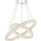 2019 New Product chandelier Indoor Double Circular hanging light Crystal Pendant Lamp