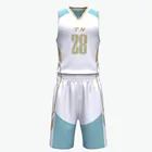 Polyester Custom Men Sublimation Reversible Basketball Uniform