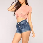 Custom made knot front ribbed short sleeve sexy crop top for women
