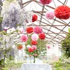 Beautiful color combination wedding/party party organization round paper flowers decorate tissue paper Pom Pom
