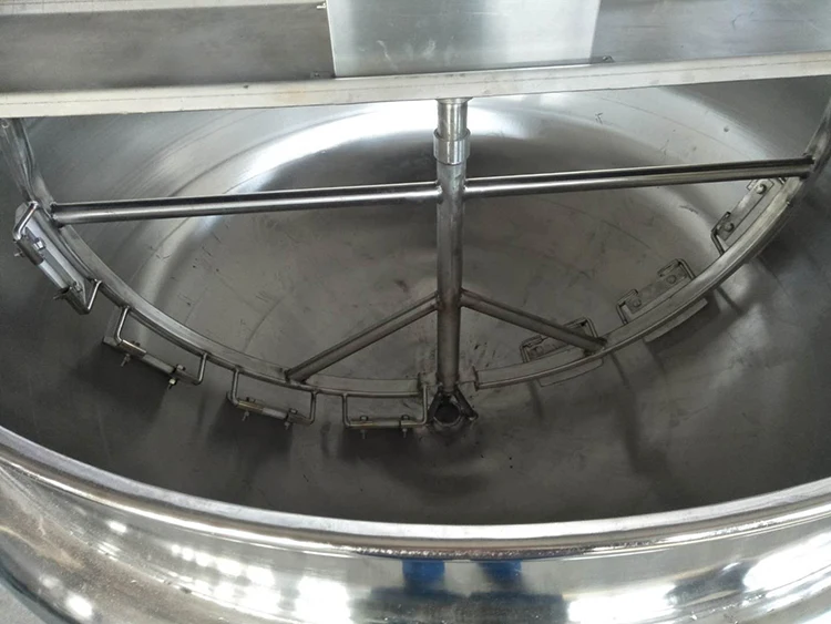 1000L  Gas / Electric / Steam Heating Jacketed Cooking Pot for Food Restaurant Sale