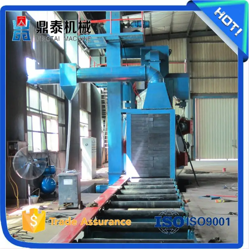automatic feed i beam shot blasting machine, automatic polishing machine