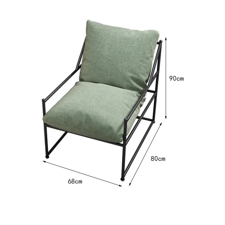 Modern styleLatest living room sofa design metal frame sofa set  single seater arm sofa couch chairs
